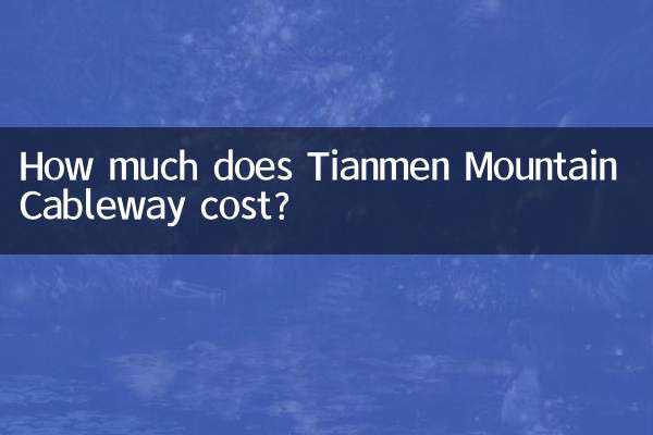 How much does Tianmen Mountain Cableway cost?