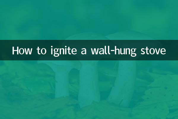 How to ignite a wall-hung stove