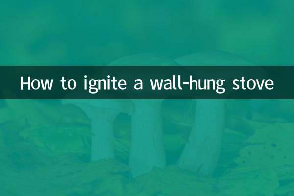 How to ignite a wall-hung stove