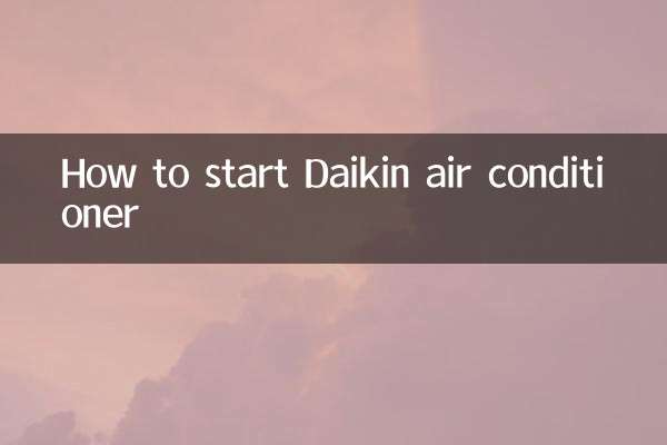 Cómo poner en marcha el aire acondicionado Daikin