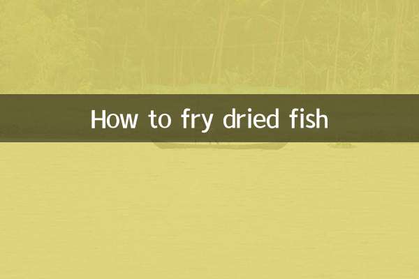 Cómo freír pescado seco