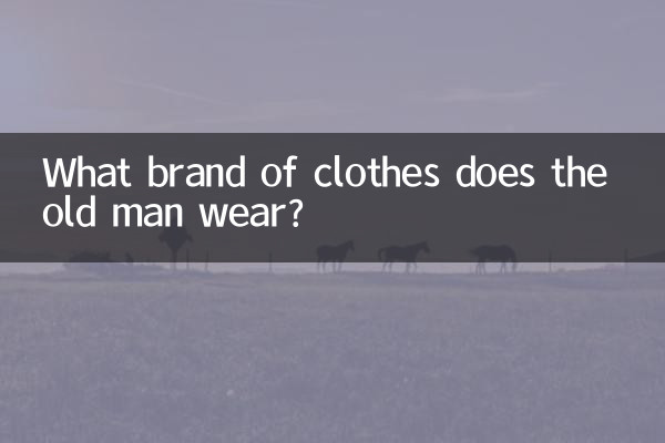 老人穿什麼牌子的衣服