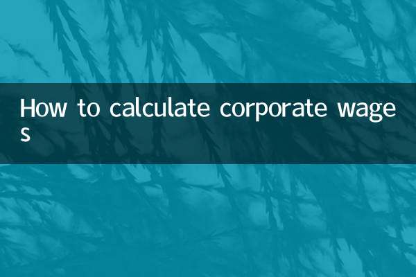 কর্পোরেট মজুরি কীভাবে গণনা করা যায়