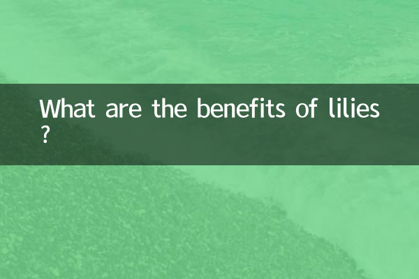 Welche Vorteile haben Lilien?
