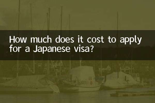 How much does it cost to apply for a Japanese visa?