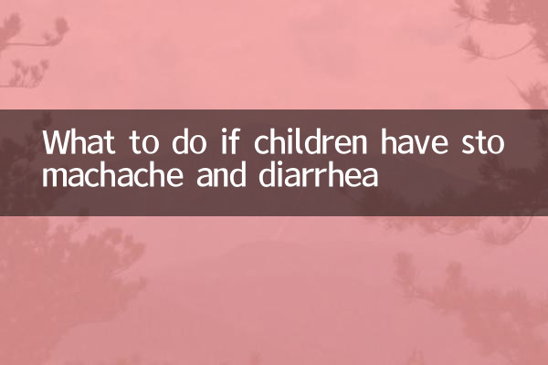 O que fazer se as crianças tiverem dor de estômago e diarreia