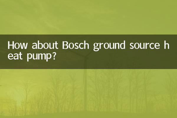 Wie wäre es mit einer Erdwärmepumpe von Bosch?