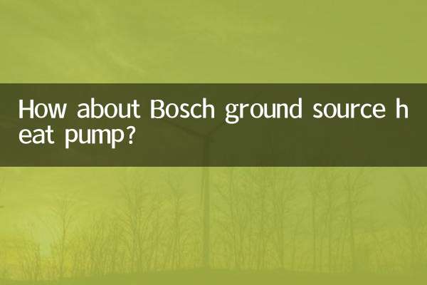 Wie wäre es mit einer Erdwärmepumpe von Bosch?