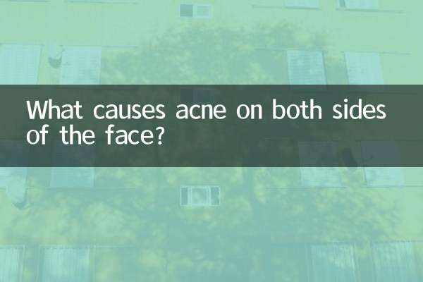 ¿Qué causa el acné en ambos lados de la cara?