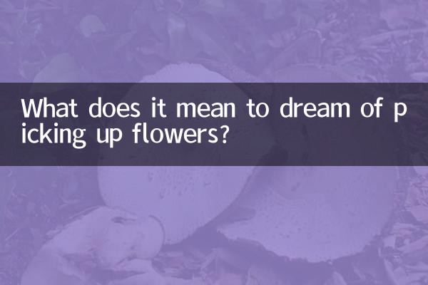 ¿Qué significa soñar con recoger flores?