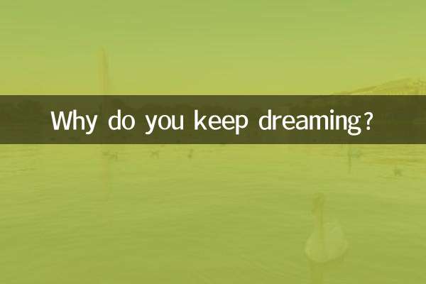 Perché continui a sognare?