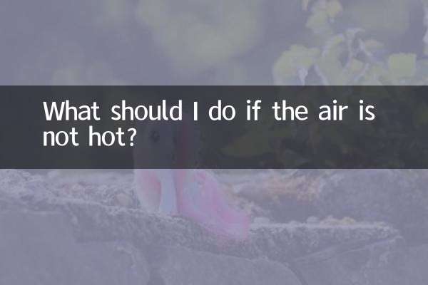 Que dois-je faire si l’air n’est pas chaud ?