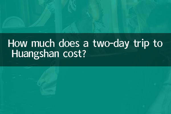 How much does a two-day trip to Huangshan cost?