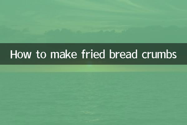 Como fazer migalhas de pão frito