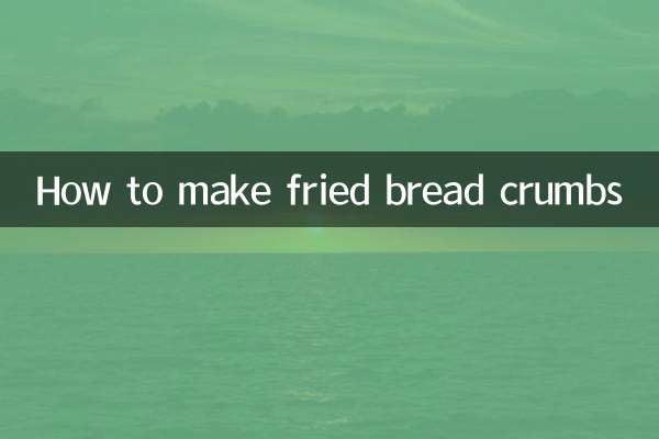 Como fazer migalhas de pão frito