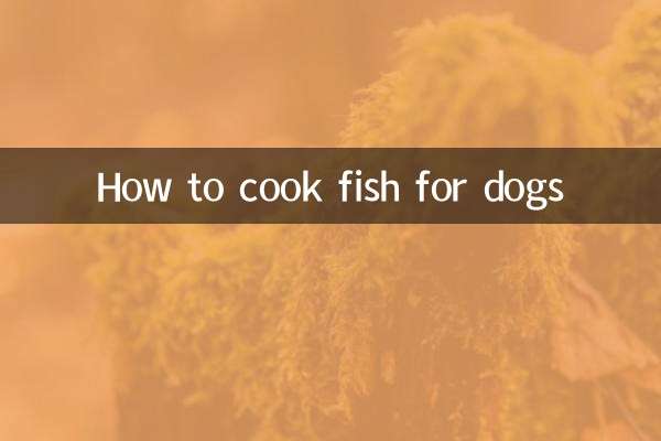 Come cucinare il pesce per i cani