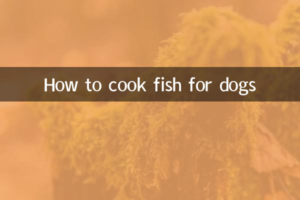 Como cozinhar peixe para cachorro