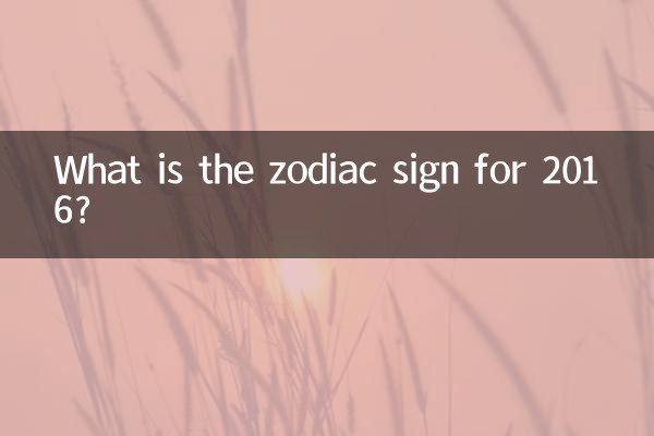 Qual é o signo do zodíaco para 2016?