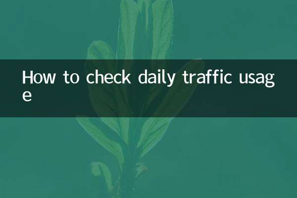 So überprüfen Sie die tägliche Verkehrsnutzung