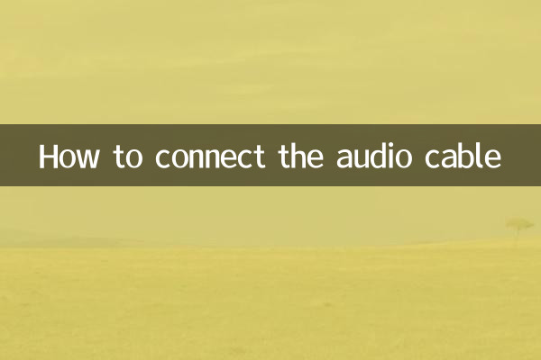 Come collegare il cavo audio