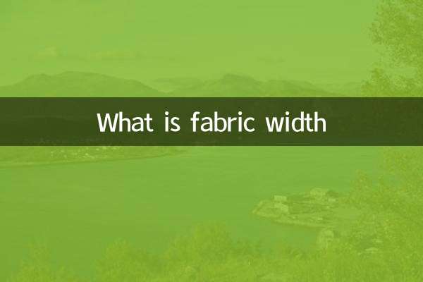 Was ist Stoffbreite?