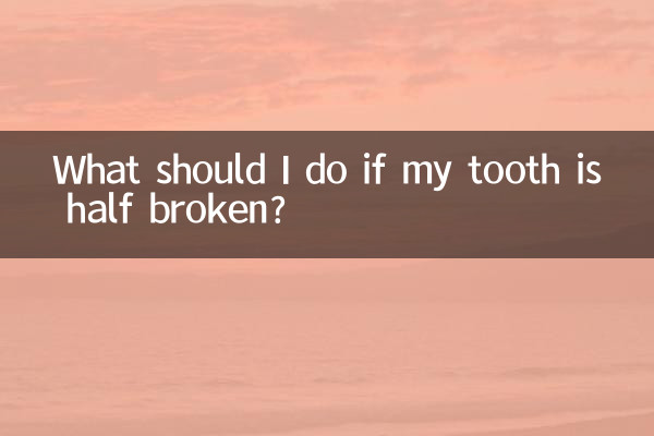 আমার দাঁত অর্ধেক ভাঙ্গা হলে আমি কি করব?