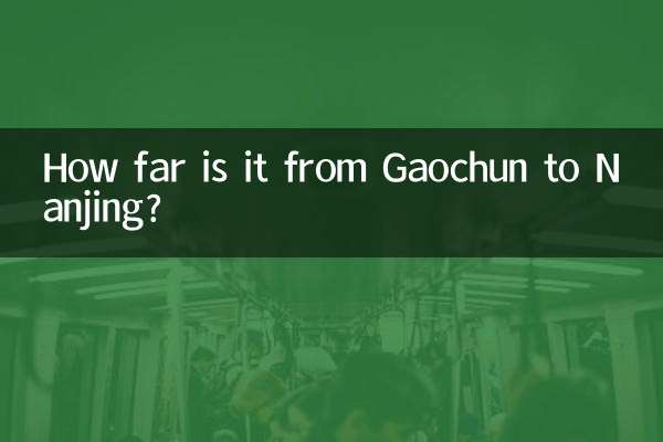 गाओचुन से नानजिंग कितनी दूर है?