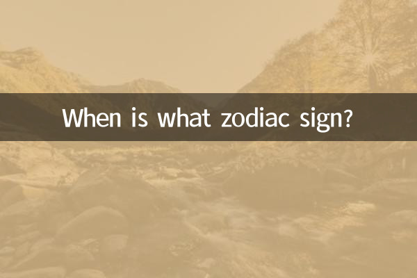 Когда какой знак зодиака?