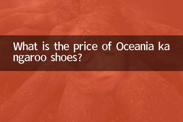 Qual é o preço dos sapatos canguru da Oceania?