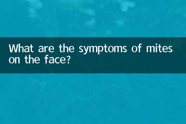 Was sind die Symptome von Milben im Gesicht?