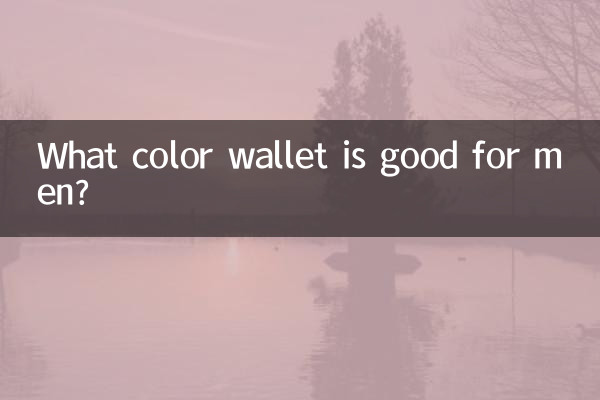 What color wallet is good for men?