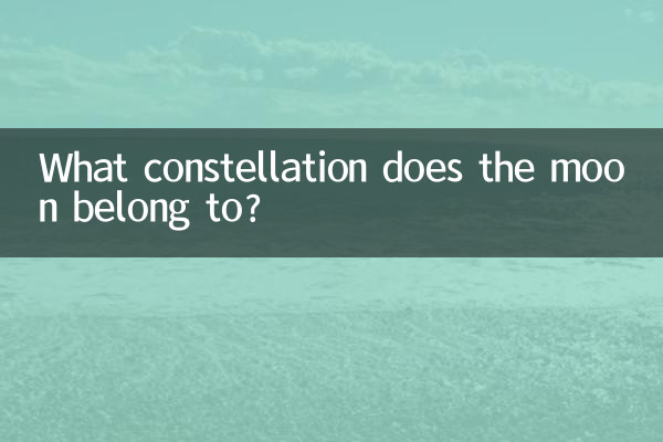 What constellation does the moon belong to?