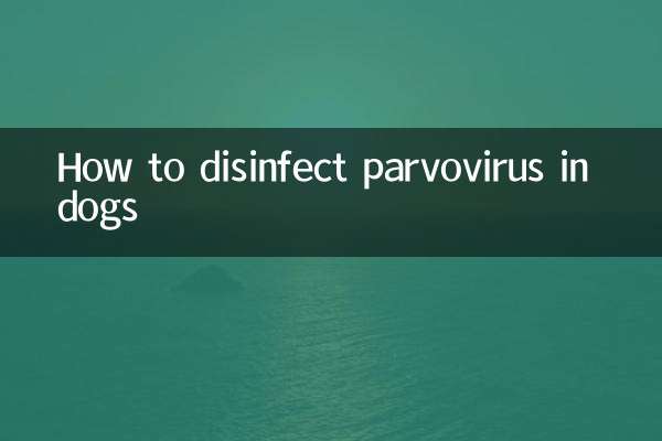 Come disinfettare il parvovirus nei cani