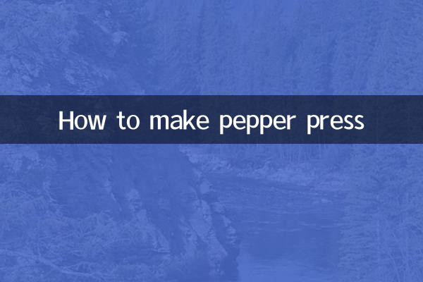 Como fazer prensa de pimenta