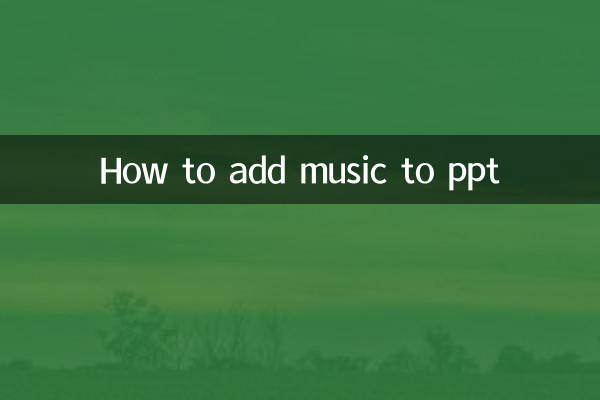ppt怎麼添加音樂