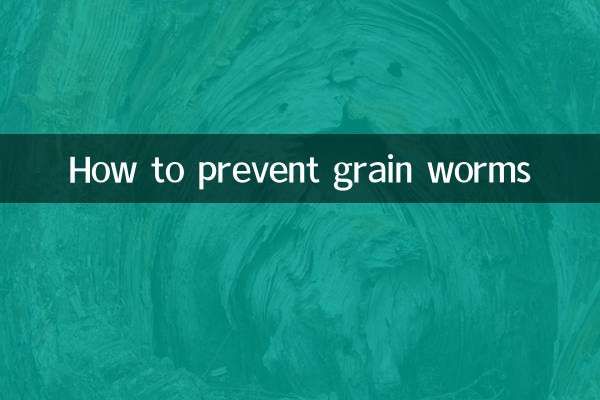 Come prevenire i vermi del grano