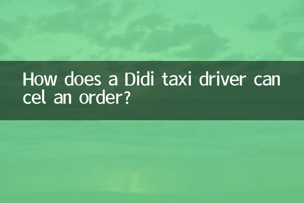 दीदी टैक्सी ड्राइवर ऑर्डर कैसे रद्द करता है?