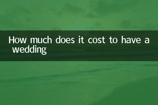How much does it cost to have a wedding