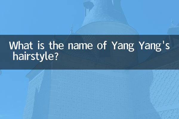 Wie heißt Yang Yangs Frisur?