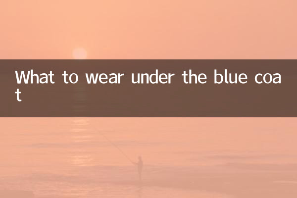 Qué ponerse debajo del abrigo azul.