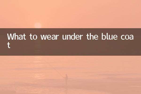نیلے رنگ کے کوٹ کے نیچے کیا پہننا ہے