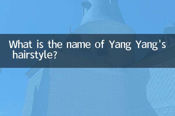 Wie heißt Yang Yangs Frisur?