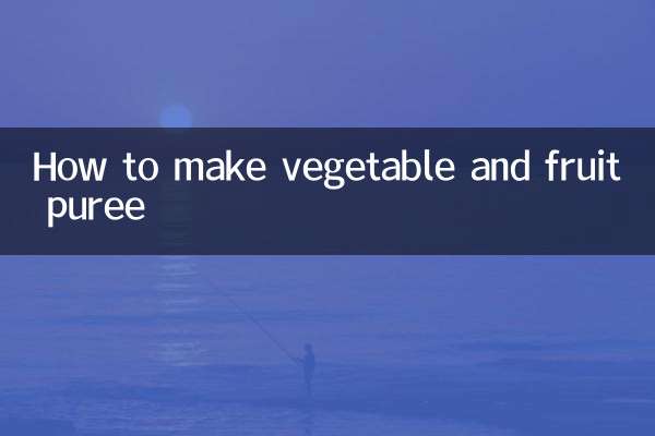 So bereiten Sie Gemüse- und Obstpüree zu