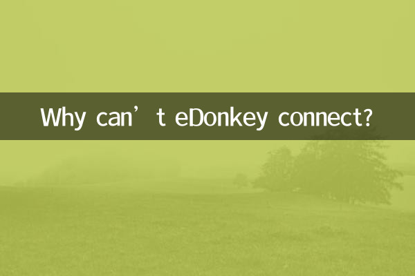 Por que o eDonkey não consegue se conectar?