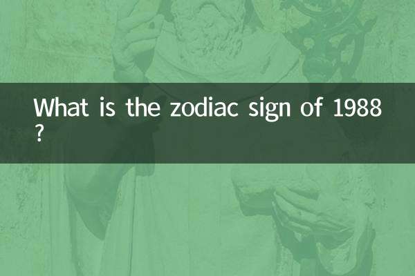 ¿Cuál es el signo zodiacal de 1988?