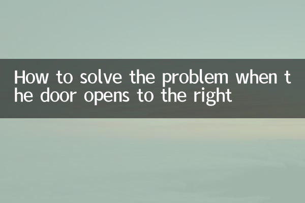 Cómo solucionar el problema cuando la puerta se abre hacia la derecha.