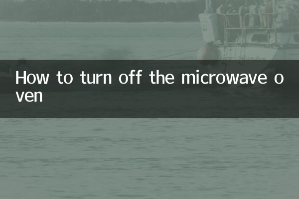 Cómo apagar el horno microondas