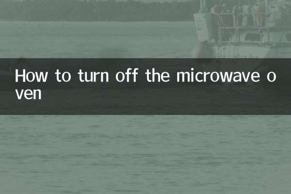 Cómo apagar el horno microondas