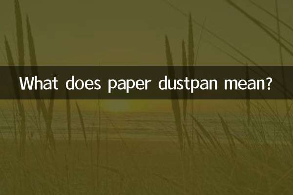 紙ちりとりってどういう意味ですか？