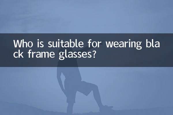 Quem é adequado para usar óculos de armação preta?